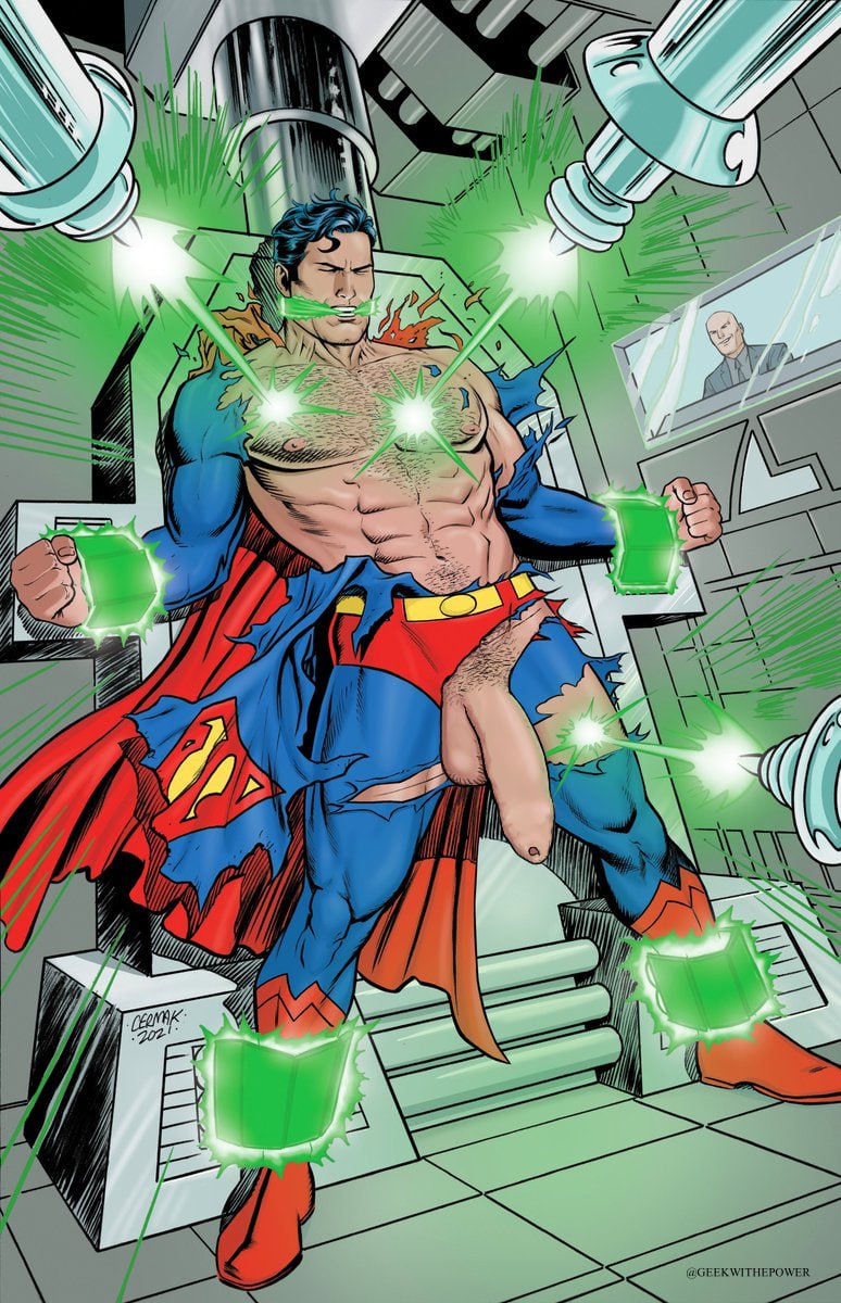 big_balls big_penis bound clark_kent dc dc_comics destroyed_clothing edit edited exposed_nipples exposed_penis geekwithepower humiliation kryptonite lex_luthor muscular muscular_male penis ripped_clothing superman torture torture_chamber uncircumcised uncut