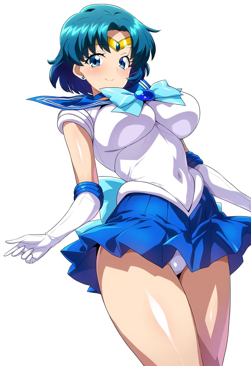 ai_generated ami_mizuno big_breasts bishoujo_senshi_sailor_moon clothing deko medium_breasts panties sailor_mercury skirt white_background white_panties