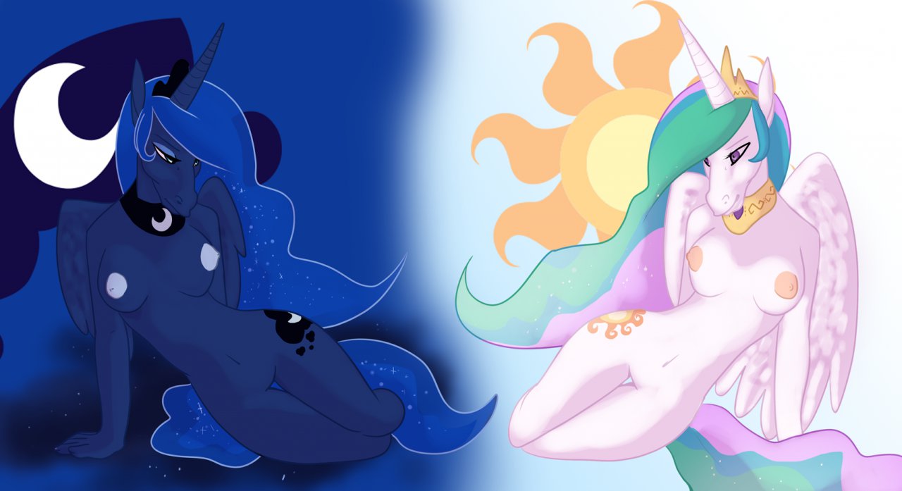 cyndi friendship_is_magic my_little_pony princess_celestia_(mlp) princess_luna_(mlp) sarah_jessica_parker smooth_skin