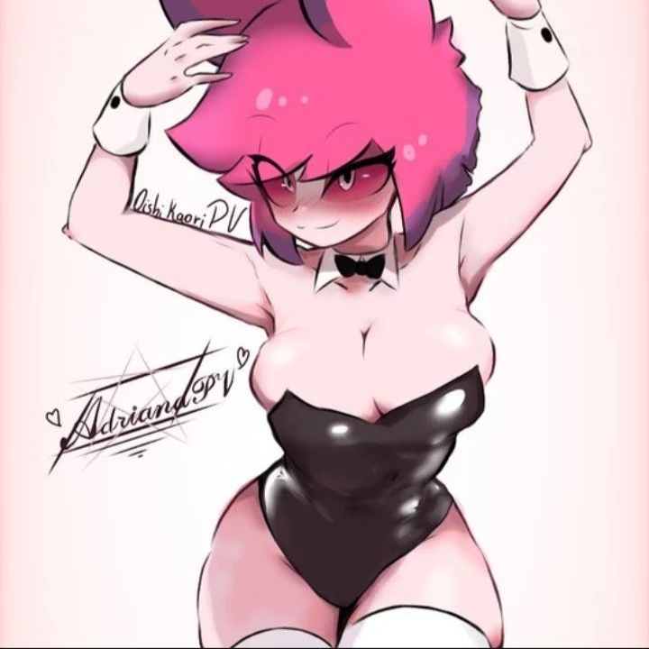 alastor_(hazbin_hotel) alastoria_(hazbin_hotel) artist_request big_breasts breasts bunny_costume bunnysuit deer deer_girl demon demon_girl female_alastor_(hazbin_hotel) hazbin_hotel rule_63 thick_thighs usagi_star