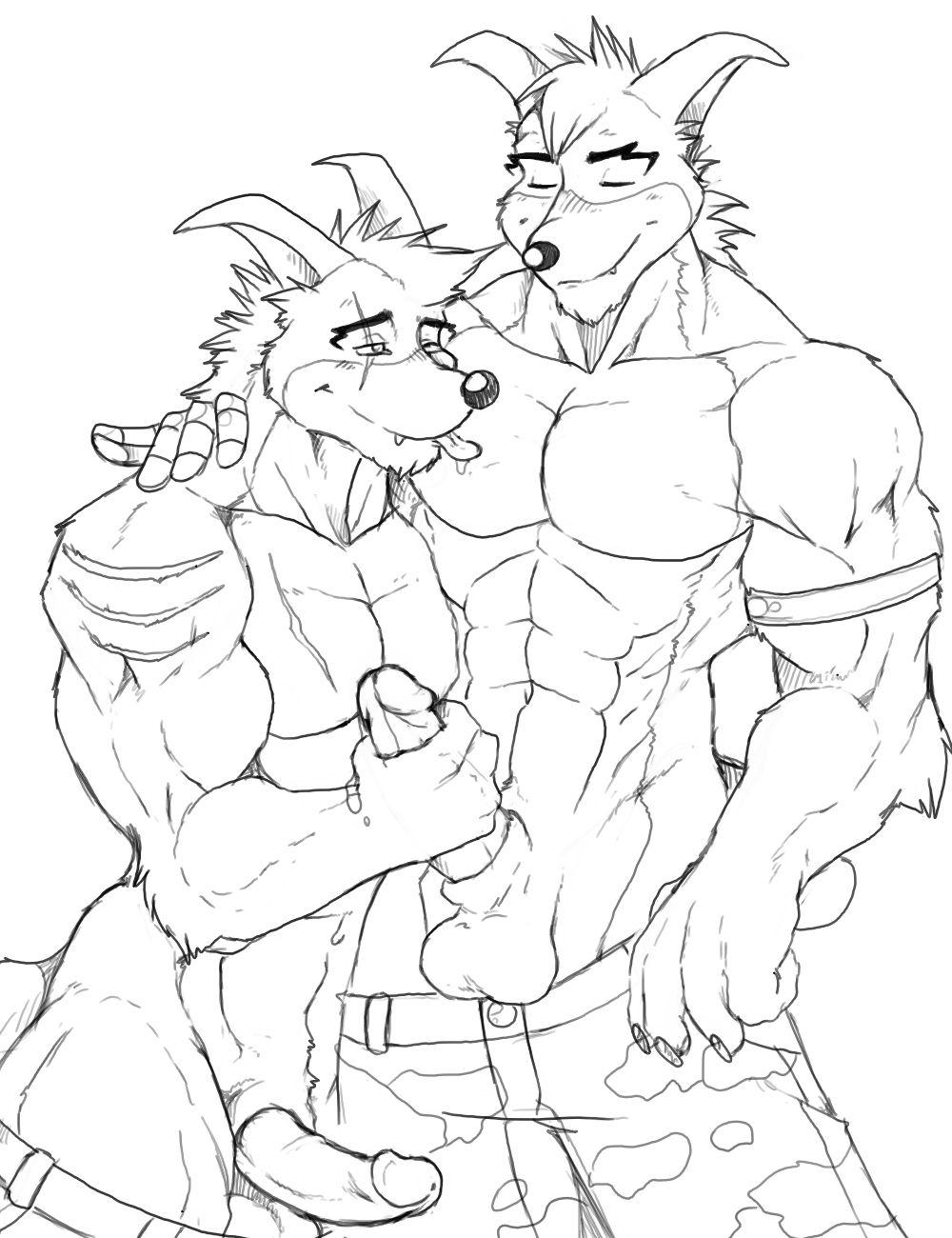 2boys arody bandicoot bara black_and_white brother brothers butch_bandicoot closed_eyes crash_(series) crunch_bandicoot cum fur furry furry_only gay handjob incest licking love male male/male male_only marsupial monochrome muscle muscles muscular muscular_male mutant-serpentina mutant_serpentina no_color no_humans penis scar siblings tattoo testicles tongue yaoi