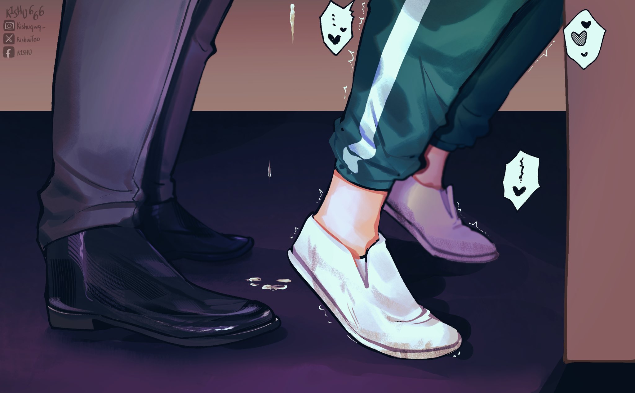 457, anal sex, clothed sex, cum drip, gay, gay sex, hwang in-ho, male, male only, male/male, old man yaoi, older male, original art, seong gi-hun, sex, short top, squid game, tall bottom, yaoi