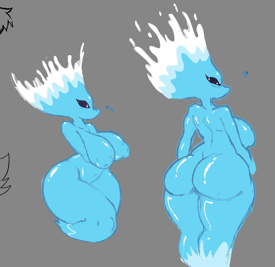 1girls, 2025, ass, ass focus, big ass, big breasts, blush, breasts, deltarune, deltarune chapter 4, female, heart, miss mizzle (deltarune), nude, nude female, scrubs island, tagme, thick thighs, thighs, undertale (series), water