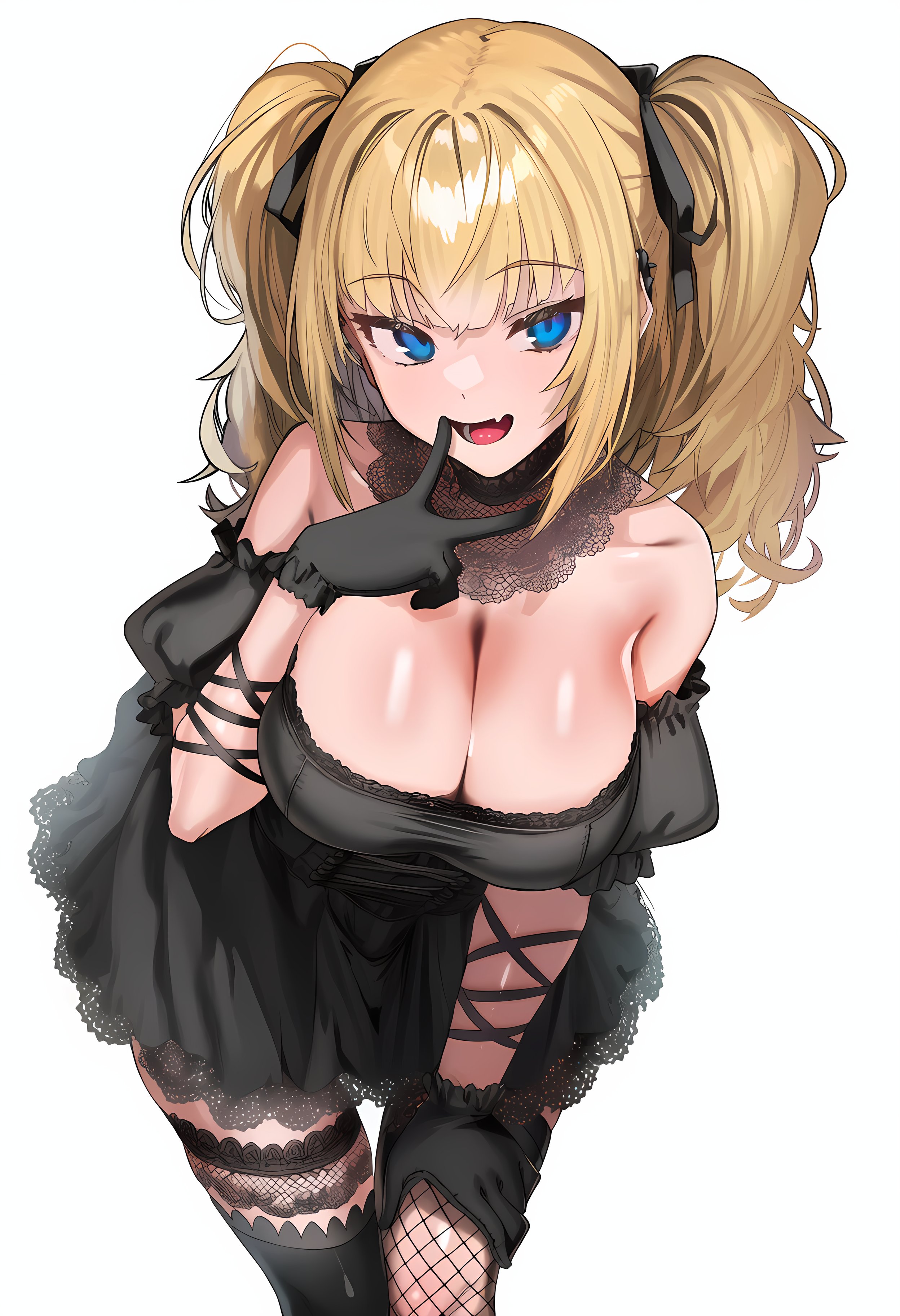 ai generated, ani (twitter), big breasts, blue eyes, breasts, dress, female, female only, first porn of character, hachimides, lifting skirt, long hair, solo, solo female, twitter, yellow hair
