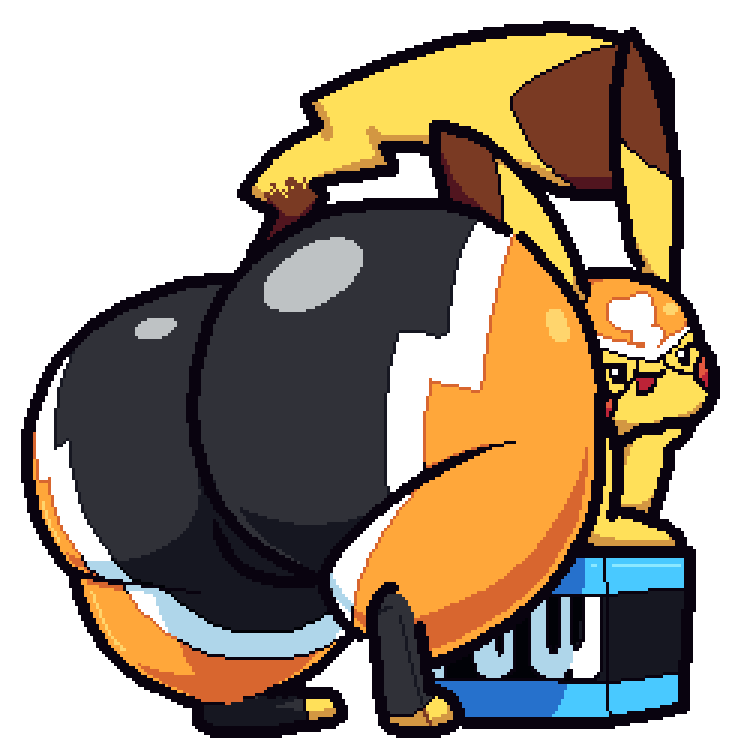 1girls, ass, ass bigger than head, ass focus, bending over, bent over, big ass, big butt, cosplay pikachu, fat ass, female, female focus, female only, furry, furry female, huge ass, huge butt, image, nsfwoaf, pikachu, pikachu (cosplay), pikachu libre, pokemon, pokemon (species), presenting ass, rear view, superhero costume, transparent background, transparent png, wide hips