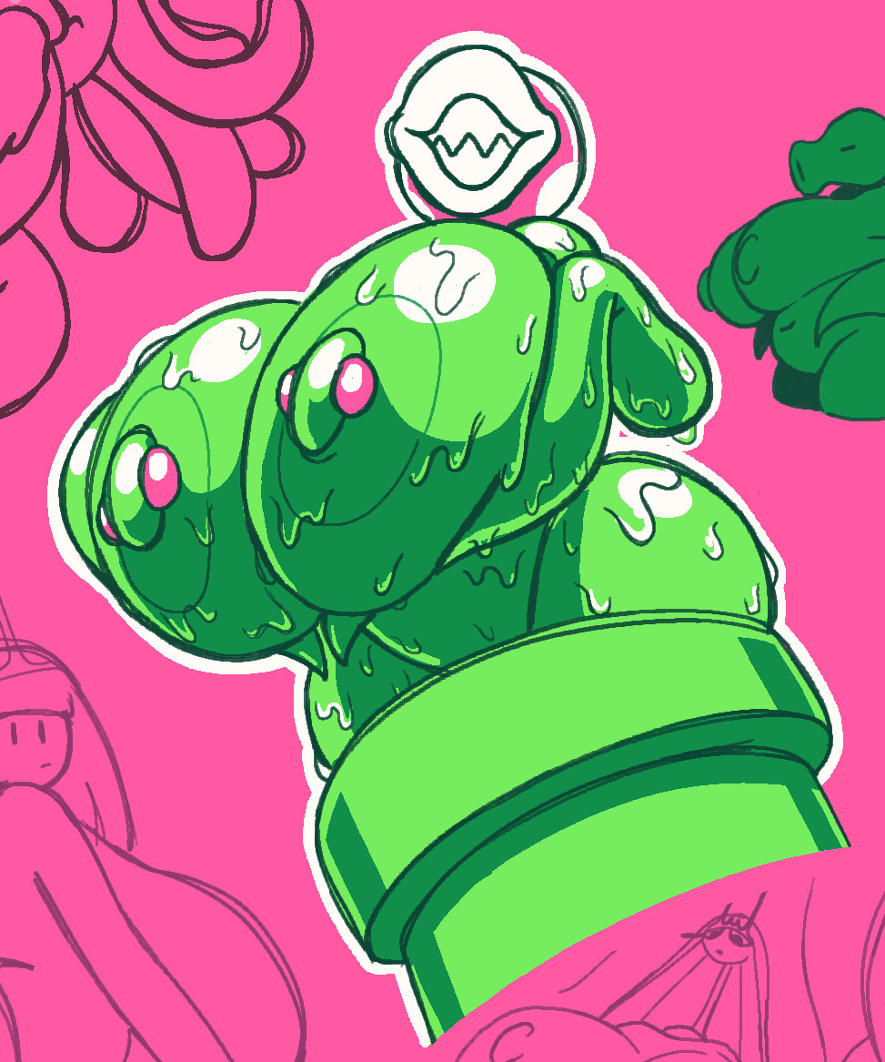 1girls, 2025, anthro, ass, big ass, big breasts, breasts, breasts bigger than head, drawing, drawpile, female, female focus, female only, flora fauna, grabbing own breast, green body, green nipples, green skin, hourglass figure, huge breasts, large breasts, lips, mario (series), mario bros, nintendo, nipple piercing, nipples, nsfwoaf, piercing, piercings, pipe, piranha plant, plant, plant girl, plant humanoid, plantie, smile, solo, solo focus, super mario bros., tagme, thick lips, thighs, voluptuous, voluptuous female, warp pipe, wet, wet body