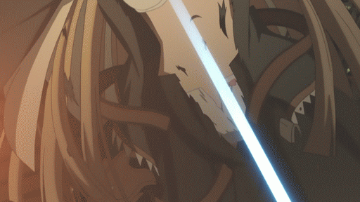 2d, animated, animated gif, asia argento, blonde hair, bra, breasts, cross, ecchi, female, high school dxd, long hair, nipples, official animation, official art, screenshot, tnk (company)