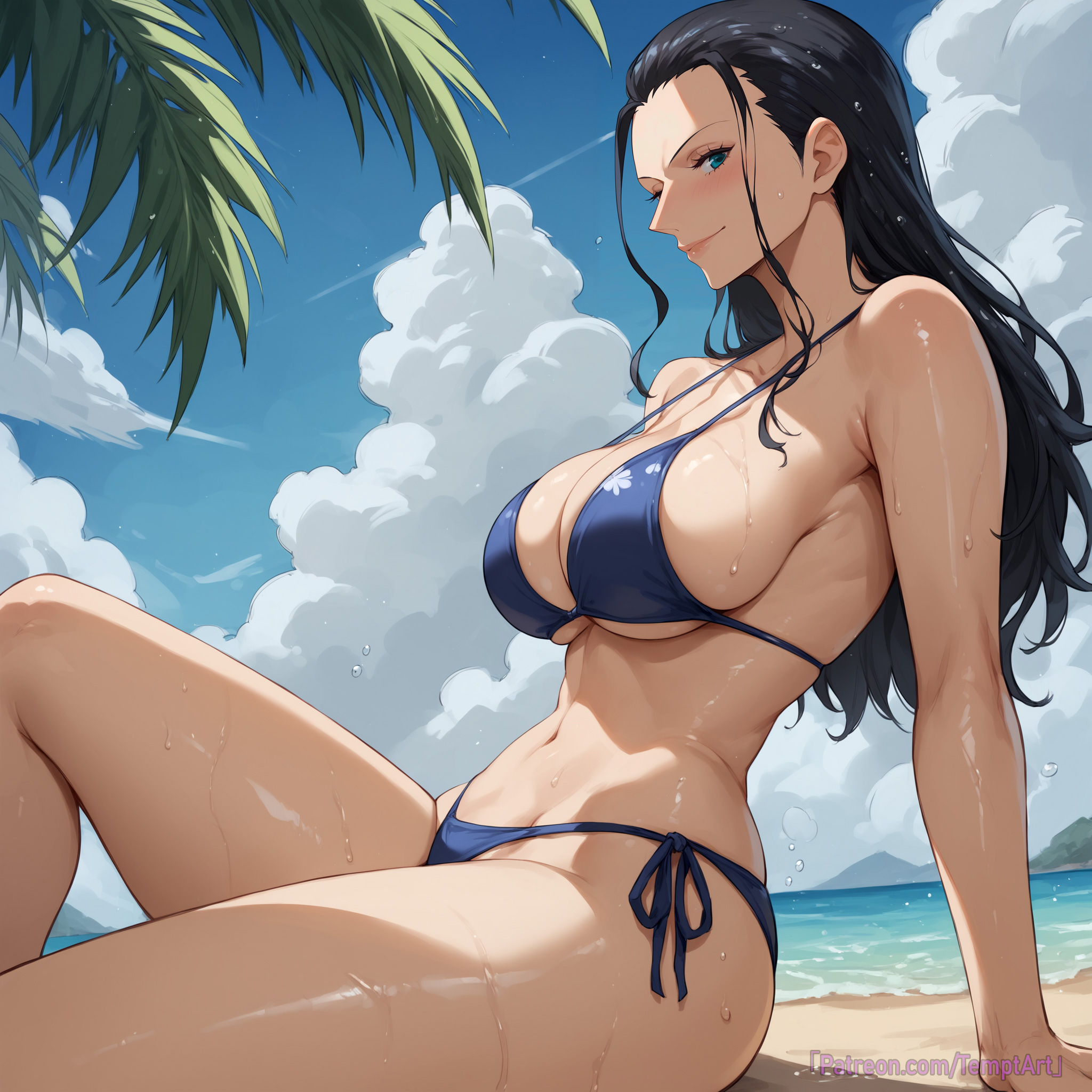 ai generated, female, female only, nico robin, one piece, temptart