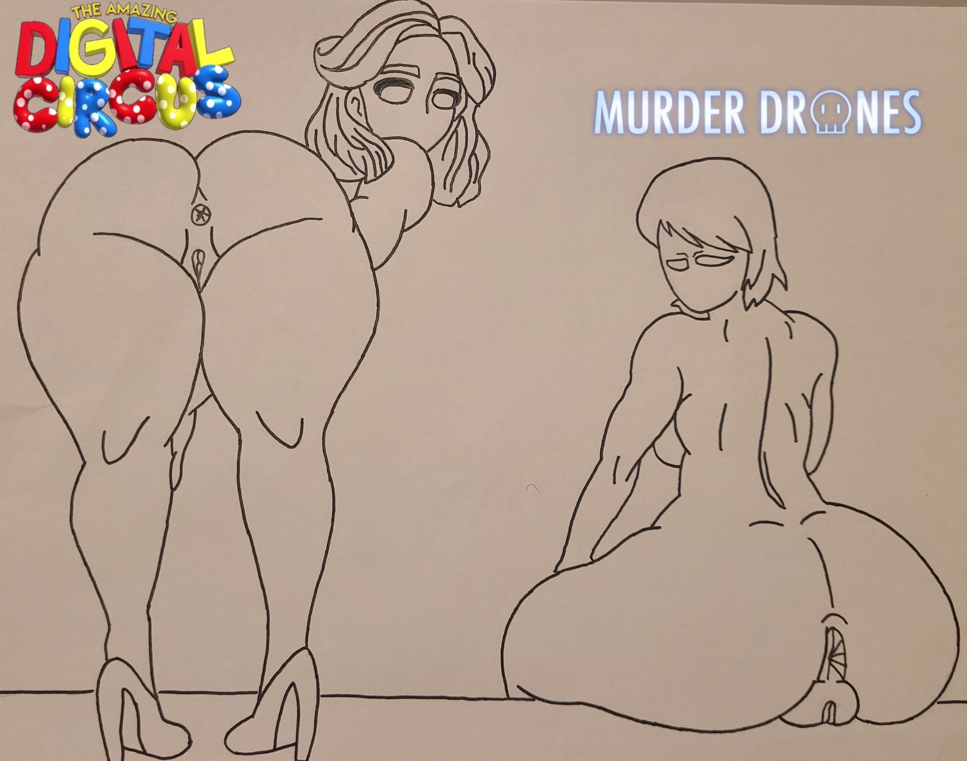 2girls, ass, ass focus, asshole, blackwhiplash, cougar milf, female, female focus, female only, high heels, louisa elliot (murder drones), martha mildenhall, mature, murder drones, nude, pussy, pussy focus, sisters, the amazing digital circus, vagina, vagina focus, victorian