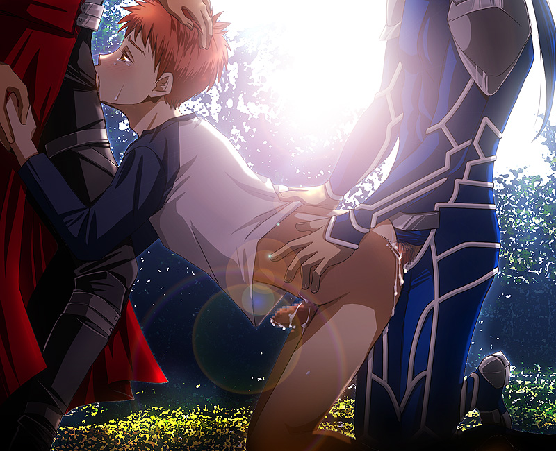 anal archer_(fate) cu_chulainn_(fate) emiya_shirou fate/stay_night fate_(series) gay human male selfcest tagme yaoi