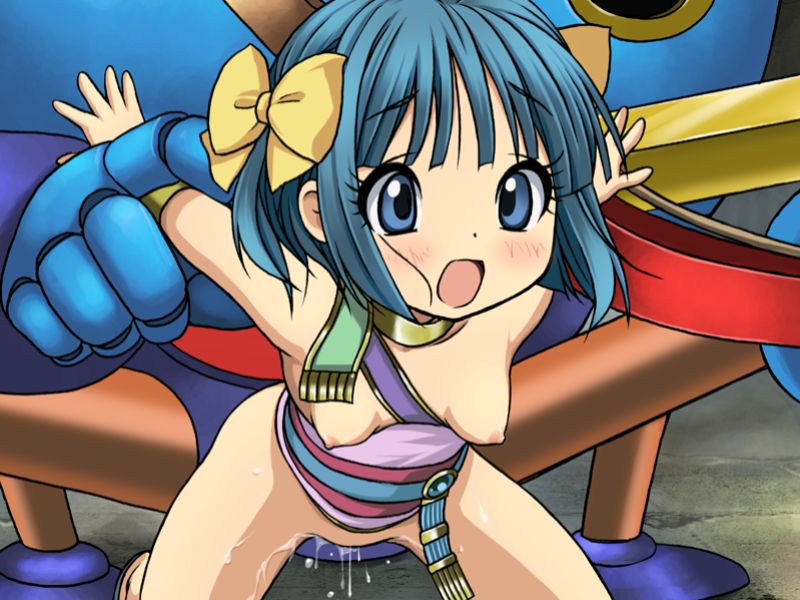 blush bow circle_lolipop clothing dragon_quest dragon_quest_v monster nera's_daughter robot small_breasts tagme