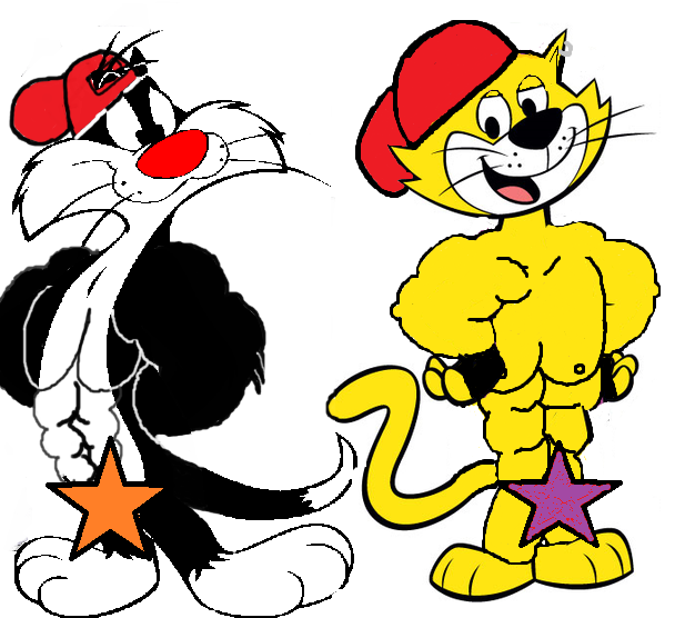 anthro buff cat censored feline furry looney_tunes male_only mammal muscular_male respect_sylvester smooth_fur star_censor sylvester tagme top_cat top_cat_(series)