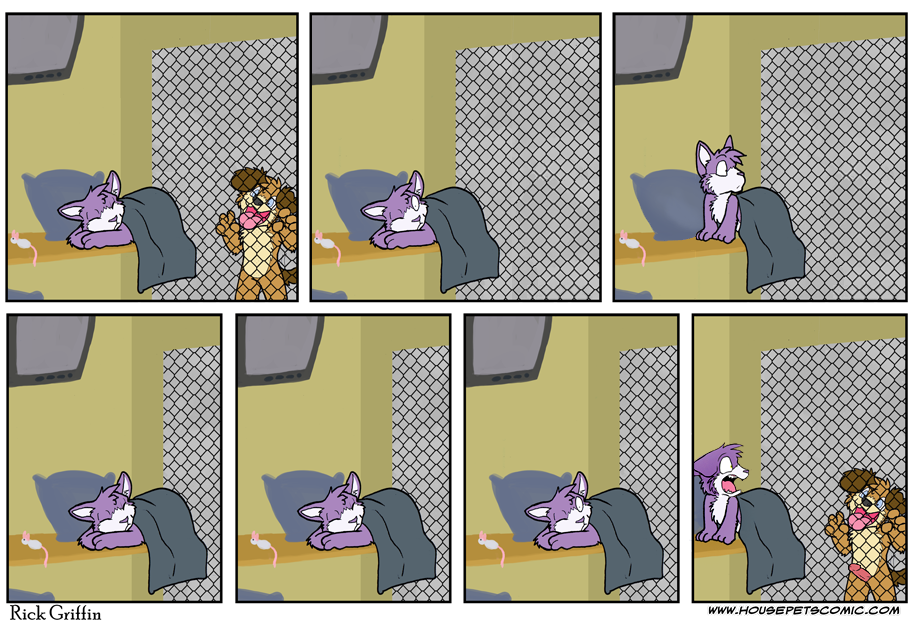 grape_jelly_(housepets!) housepets! peanut_butter purple_fur tagme webcomic