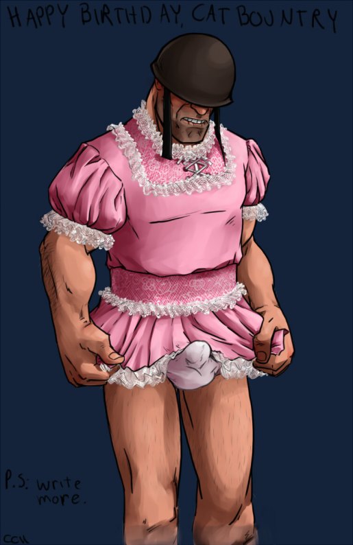 crossdressing low_res lowres male male_focus male_only manly_crossdresser soldier soldier_(team_fortress_2) tagme team_fortress_2 yang yangpuppy