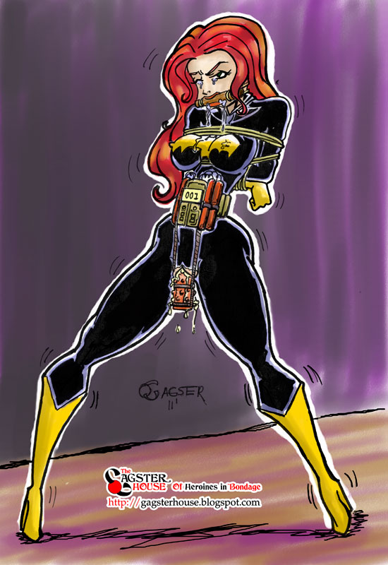 barbara_gordon batgirl batman_(series) bondage dc female female_only human solo thegagster