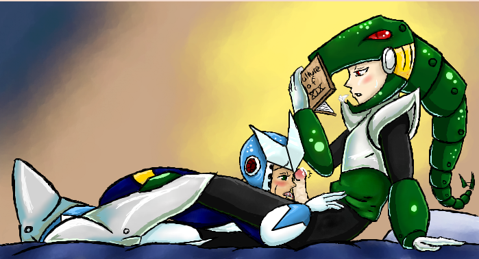 gemini_man giaru_(artist) male_only mega_man mega_man(classic) mega_man_3 snake_man tagme