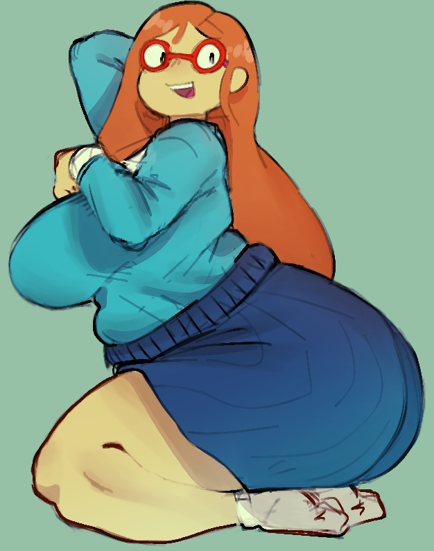 1girls, ass, big ass, big breasts, bottom heavy, bottom heavy female, breasts, butt, fat ass, female, glasses, heavy bottom, huge ass, huge butt, kindergarten (game), kindergarten 3, large ass, long hair, ms. lovelett, spinarooz, teacher, thick thighs, thunder thighs