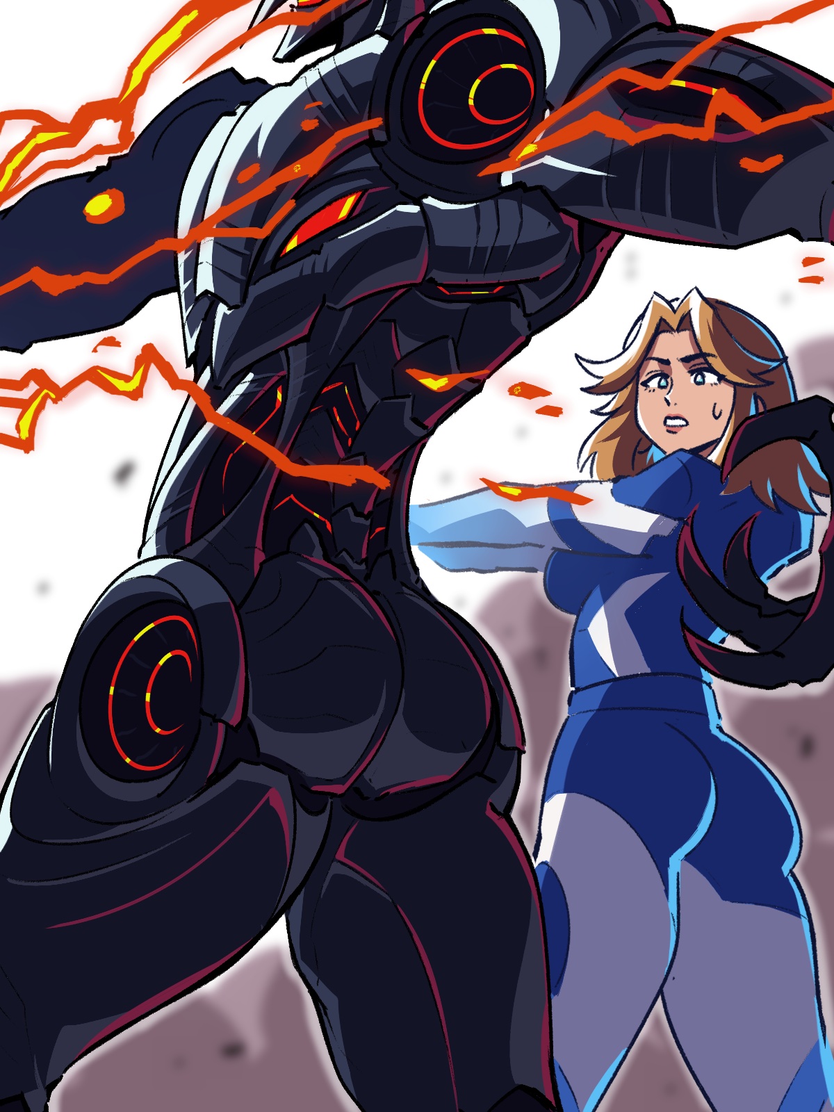 ass, ass envy, bubble ass, bubble butt, female, invisible woman, invisible woman (marvel rivals), learn to tag, marvel, marvel comics, marvel rivals, pommuart, sue storm, tinafate1, ultron, ultron (marvel rivals)