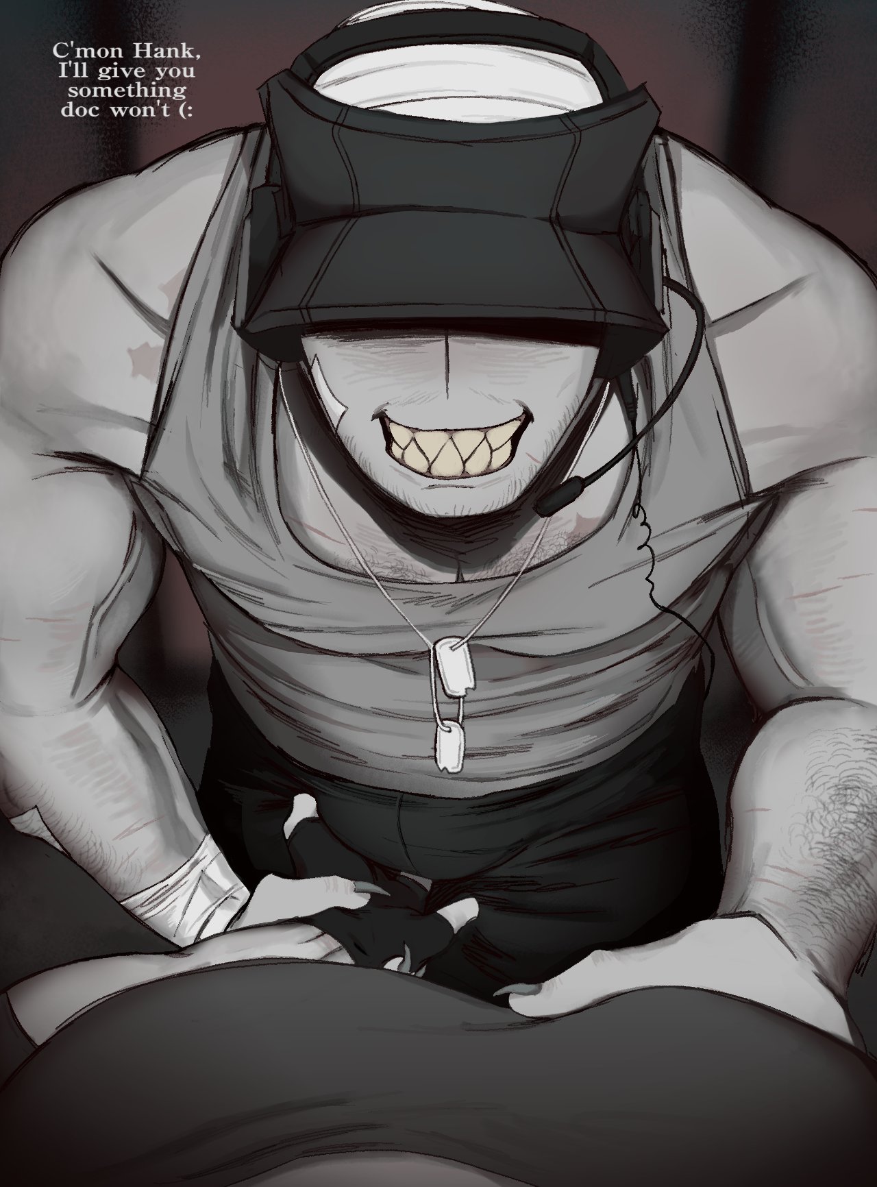 deimos (madness combat), gay, hank j. wimbleton, male/male, muscular male, yaoi