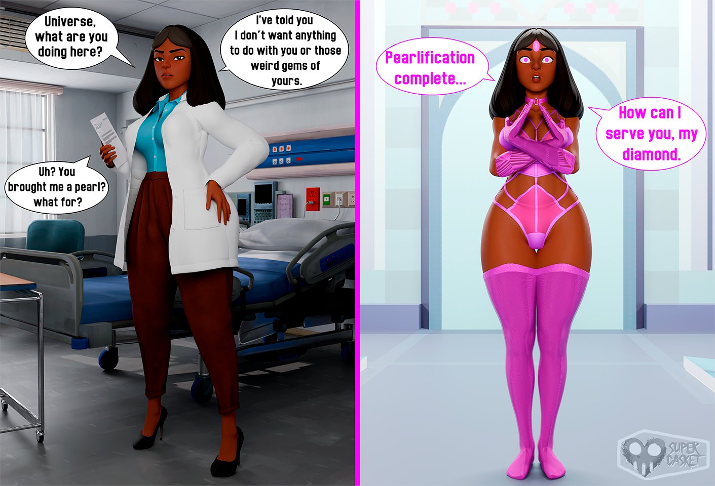 1girls, 3d, ass, before and after, big ass, big breasts, big thighs, brainwashing, breasts, brown body, brown skin, brown-skinned female, bust, busty, cartoon network, chest, curvaceous, curvy, curvy figure, dark skin, dark-skinned female, female, hips, hourglass figure, huge ass, huge breasts, huge thighs, hypnosis, identity death, large ass, large breasts, large thighs, legs, mature, mature female, milf, mother, priyanka maheswaran, slim waist, steven universe, supercasket, thick, thick hips, thick legs, thick thighs, thighs, voluptuous, voluptuous female, waist, wide hips