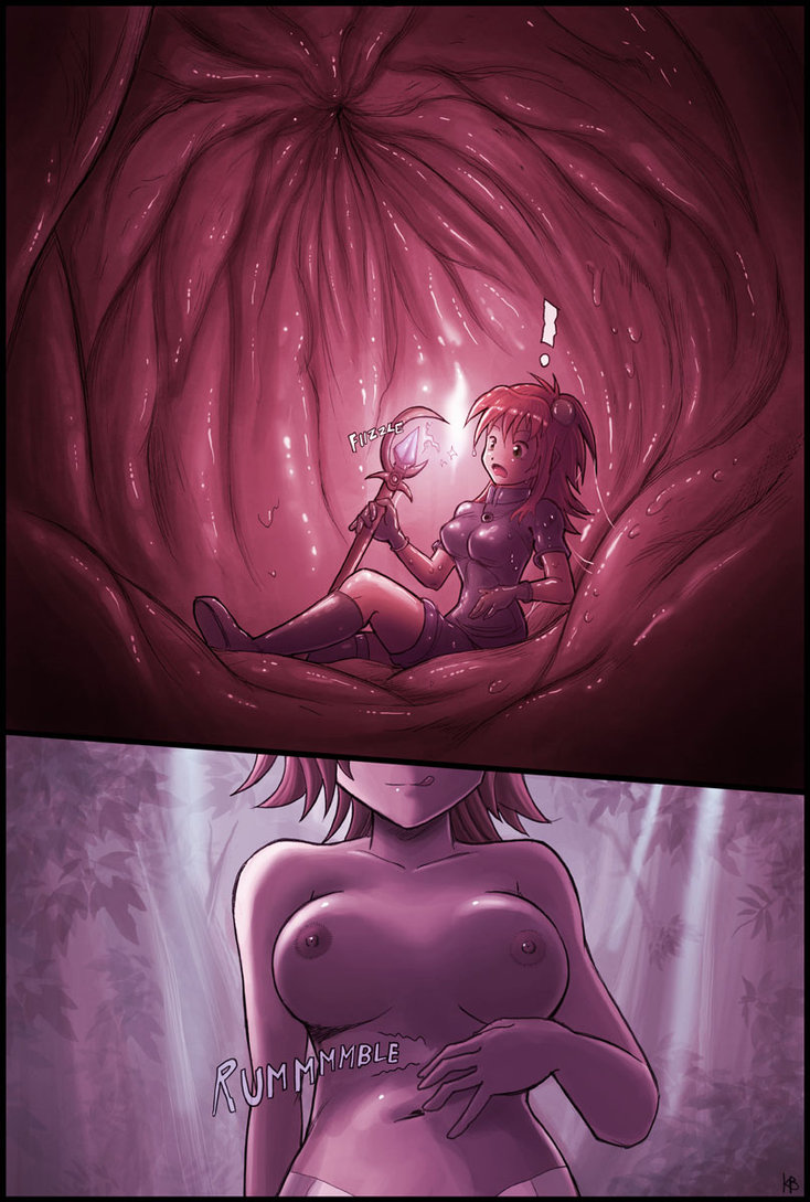 breasts, clothing, felarya, female, inside stomach, inside view, internal, internal view, karbo, naga, stomach, swallowed whole, vore