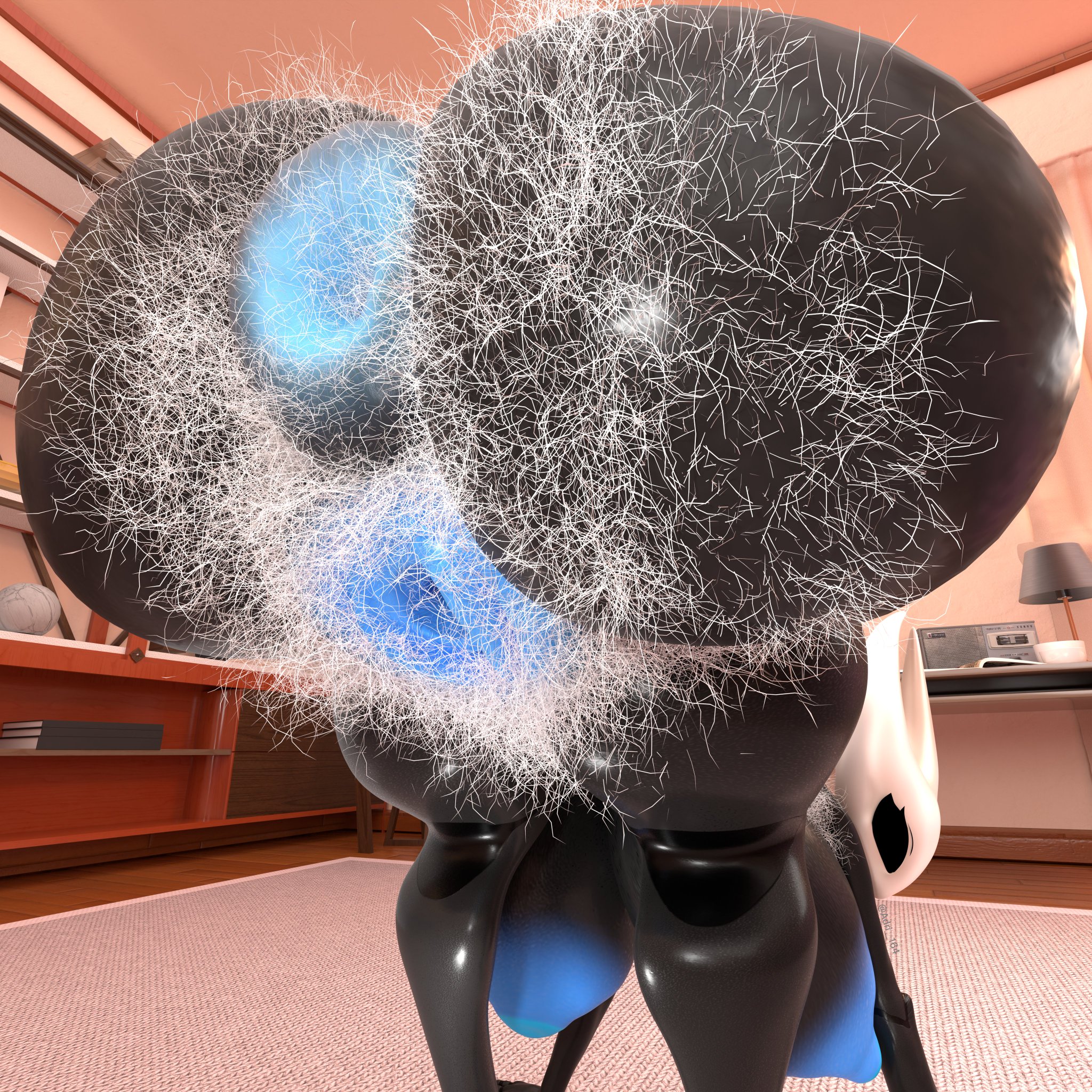 absurd res, adri164, anus, armpit hair, arthropod, ass, big ass, big breasts, big butt, big pussy, black body, blue anus, blue genitals, breasts, excessive armpit hair, excessive pubic hair, female, genitals, hairy, hairy anus, hairy armpits, hairy ass, hairy pussy, hi res, hirsute, hollow knight, hollow knight (franchise), hornet (hollow knight), huge butt, humanoid, insects, looking at viewer, nipples, plump anus, plump labia, puffy anus, pussy, solo, spread butt, spreading, team cherry, thick thighs, vulva, wide hips