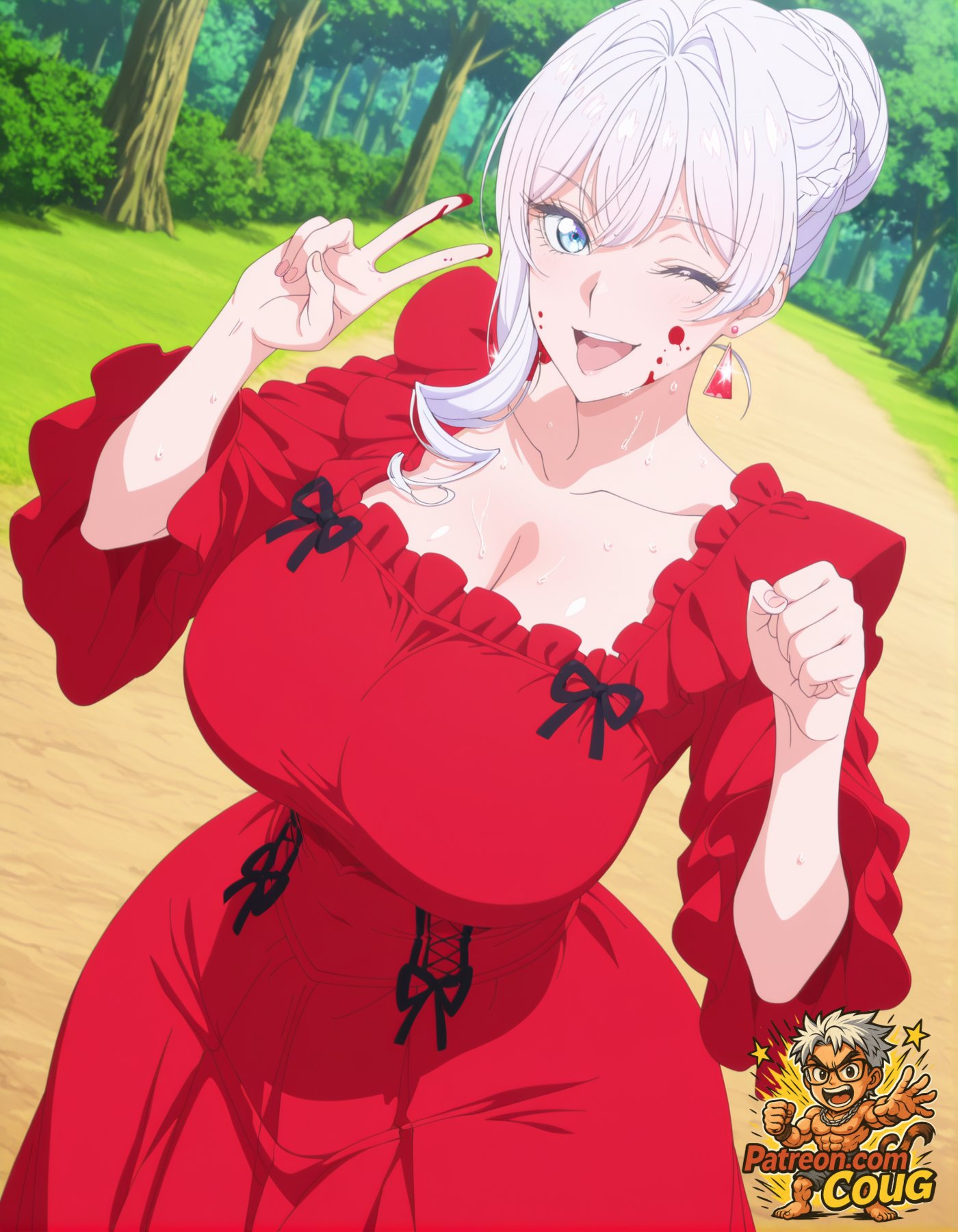 ai assisted, ai generated, coug, female, female only, saigo ni hitotsu dake onegai shitemo yoroshii deshou ka, scarlet el vandimion, stable diffusion