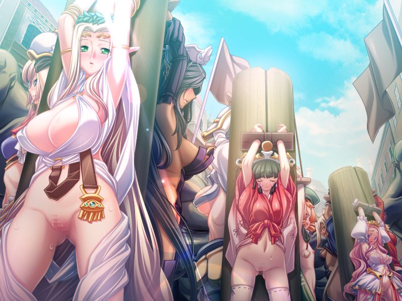 6+girls 9girls alicia_arcturus black_hair blonde_hair bottomless celestine_lucross censored claudia_levantine cloe_(kuroinu) dark_elf dark_skin elf female game_cg group halfling hikage_eiji human kaguya_(kuroinu) kuroinu_~kedakaki_seijo_wa_hakudaku_ni_somaru~ liquid_(artist) liquid_(company) long_hair maia_(kuroinu) milf misogyny mosaic_censoring multiple_girls no_panties olga_discordia orange_hair pale_skin ponytail prim_fiorire public public_display public_humiliation pussy red_hair ruu_ruu short_hair stocks tied_hair vaginal_penetration