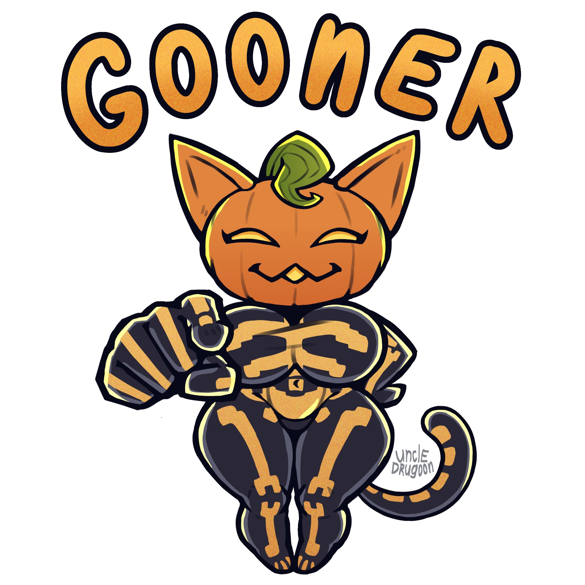 2025, anthro, bodysuit, breasts, clothing, domestic cat, epic games, female, for a head, fortnite, gooner, hi res, object head, pumpkin head, shortstack, skinsuit, solo, spice (fortnite), tagme, tight clothing, uncledrugoon
