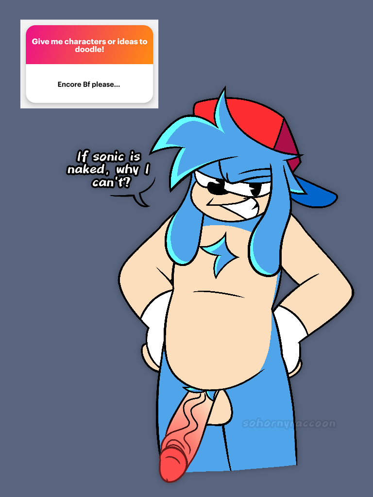 blue_body blue_hair boyfriend_(friday_night_funkin) chest_hair completely_nude completely_nude_male encore_boyfriend_(friday_night_funkin) exposed_penis friday_night_funkin friday_night_funkin_mod gloves hands_on_hips hat looking_at_viewer male male_focus male_only ngl penis penis_out rabbit_humanoid red_hat request self_upload showing_off simple_background smiling smiling_at_viewer smirking sohornyraccoon sonic.exe_(series) sonic_(series) tagme talking_to_viewer text watermark