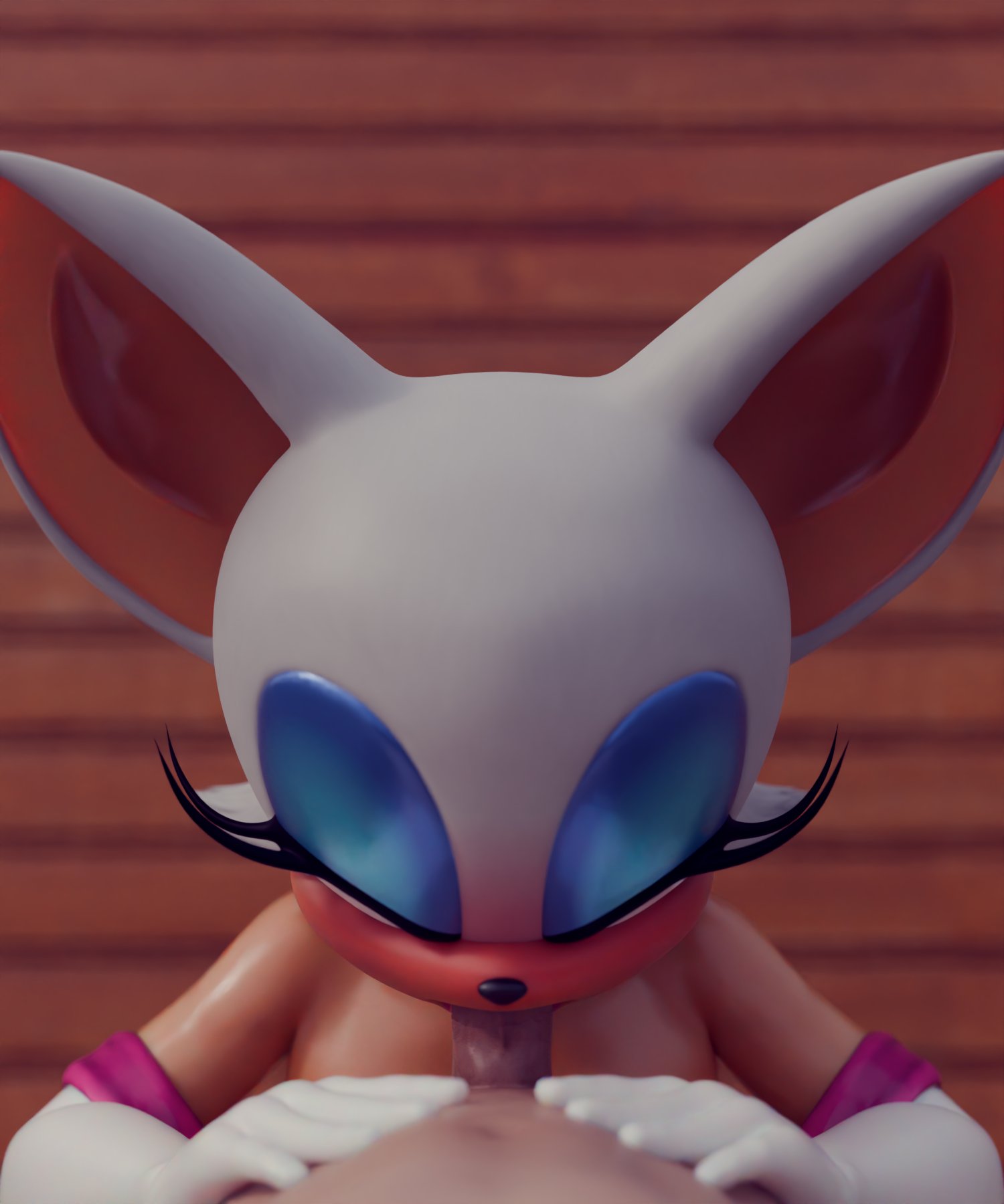 3d, 3d (artwork), 3d model, anthro, blowjob, cattzz, fellatio, female, human on anthro, interspecies, male, mobian, mobian (species), mobian bat, nottanj, nude, oral, pov, rouge the bat, rouge the bat (nottanj), sega, sex, shortstack, smaller female, sonic (series), sonic adventure 2, sonic the hedgehog (series)