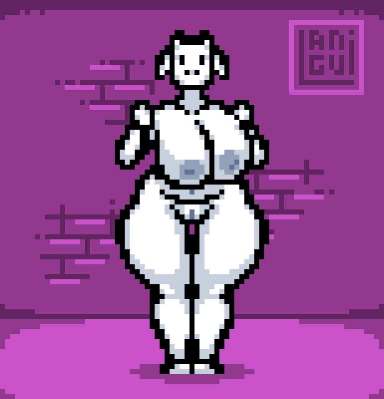 1girls, anthro, areolae, barefoot, big breasts, bouncing, bouncing breasts, breasts, completely nude, completely nude female, female, female only, full body, furry, getting groovvy, langui, naked, naked female, nipples, nude, nude female, pixel animation, pixel art, pussy, solo, solo female, toriel, undertale