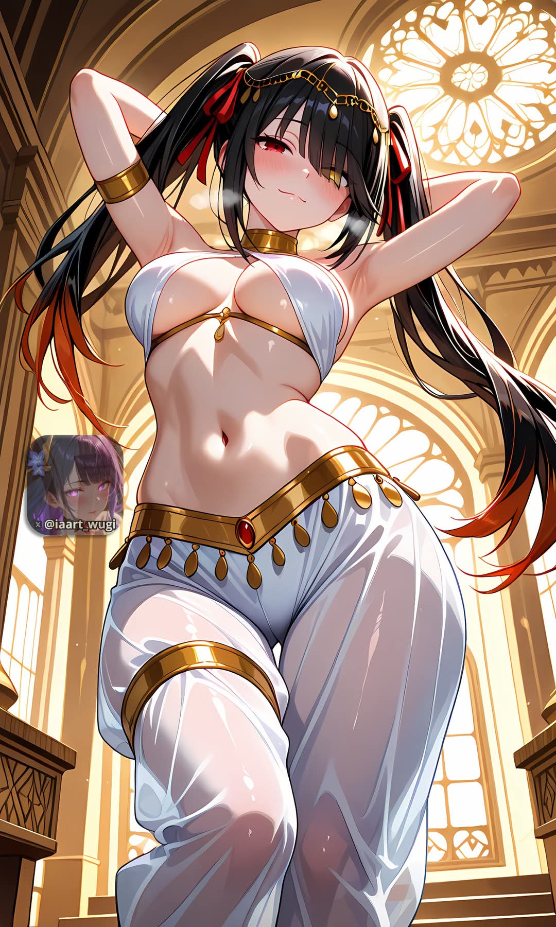 ai generated, date a live, female, iaart giwu (artist), tagme, tokisaki kurumi