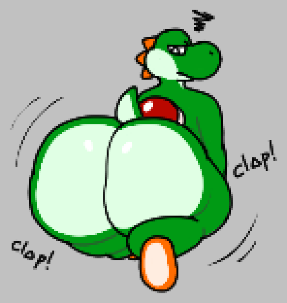 big_ass bubble_butt chip_at_night chubby huge_ass nintendo tagme thick_thighs wide_hips yoshi