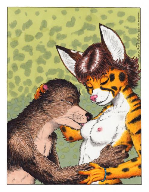 2011 age_difference anthony anthro breasts brown_eyes cats_n'_cameras edit feline female fur furry green_eyes james_m_hardiman licking male manila_doyle milf mother otter tongue uncensored undressing