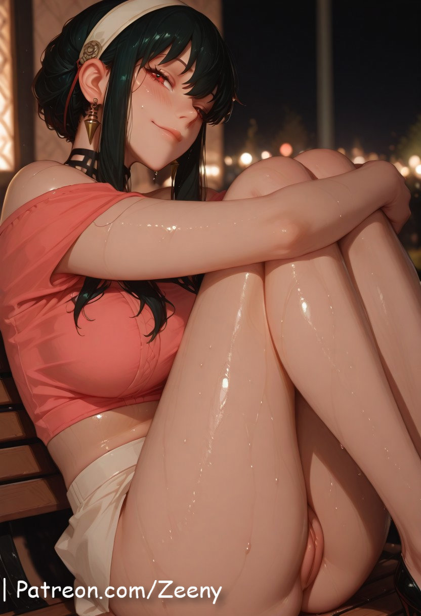 1girls, ai generated, anus, artist name, bangs, barefoot, big breasts, big chest, black hair, blush, breasts, bust, busty, chest, clit, clitoral hood, clitoris, close mouth, earrings, exposed pussy, eyebrows visible through hair, female, female on cloth, green hair, hair between eyes, hairband, hi res, high quality, high resolution, highres, jewelry, juicy pussy, large breasts, legs apart, legs spread, long hair, looking at viewer, nipples, nude, on back, open legs, patreon, patreon username, pussy, sitting, smile, solo, splayed legs, spread legs, spread pussy, spy x family, stable diffusion, sweat, tight anus, tight pussy, uncensored, vagina, watermark, yor briar, yor forger, zeeneee