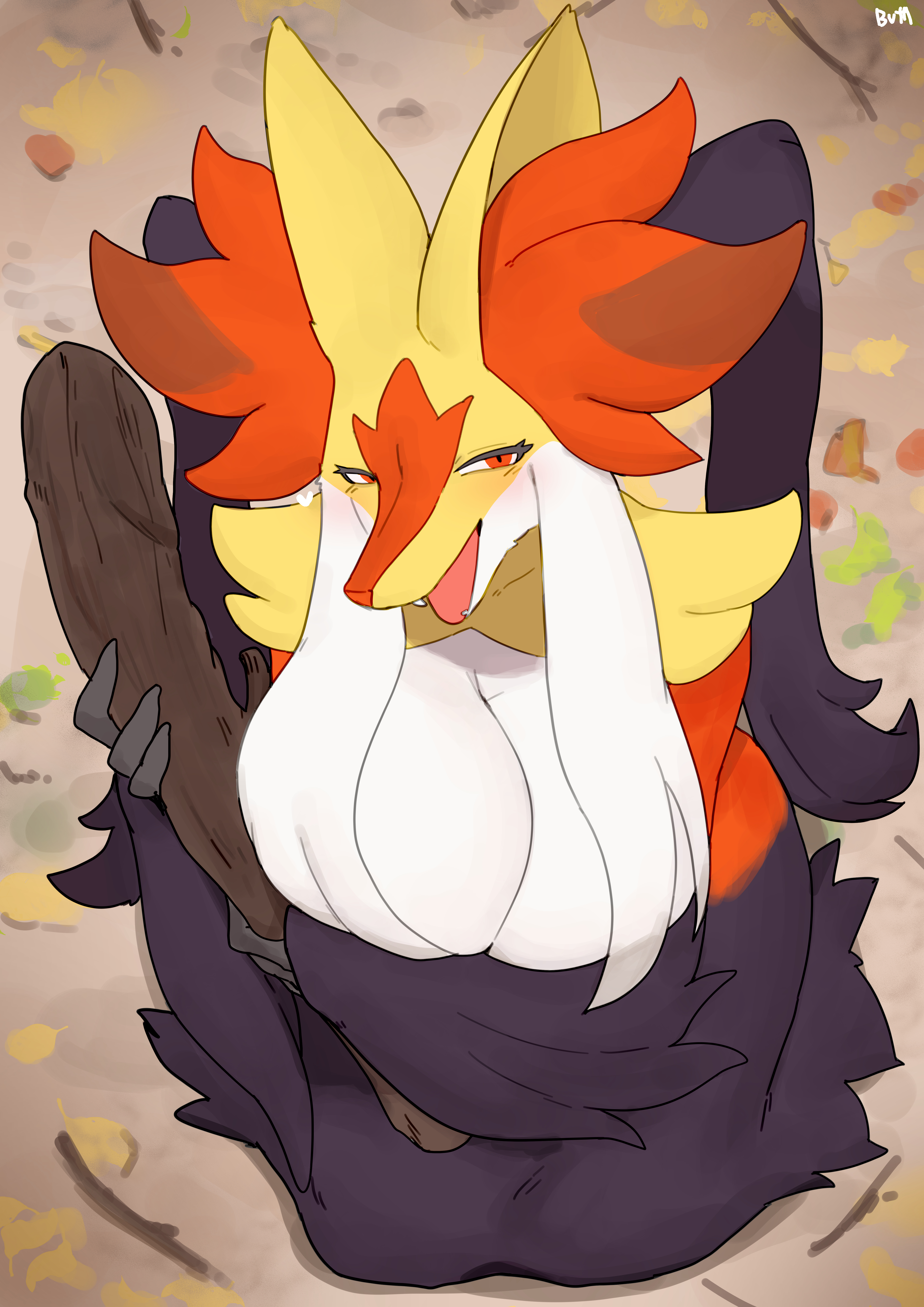 1girls, 2025, absurd res, anthro, big breasts, blush, breasts, buta99, day, delphox, digital drawing (artwork), digital media (artwork), female, female only, fingers, front view, fur, game freak, generation 9 pokemon, grey body, grey fur, high-angle view, holding object, huge breasts, inner ear fluff, kneeling, looking at viewer, mahoxy, mega delphox, mega evolution, mega mahoxy, narrowed eyes, nintendo, nude, nude anthro, nude female, open mouth, open smile, outside, pokemon, pokemon (species), pokemon legends: z-a, pokemorph, red body, red eyes, red fur, smile, smiling, smiling at viewer, solo, teeth, tuft, viewed from above, yellow body, yellow fur