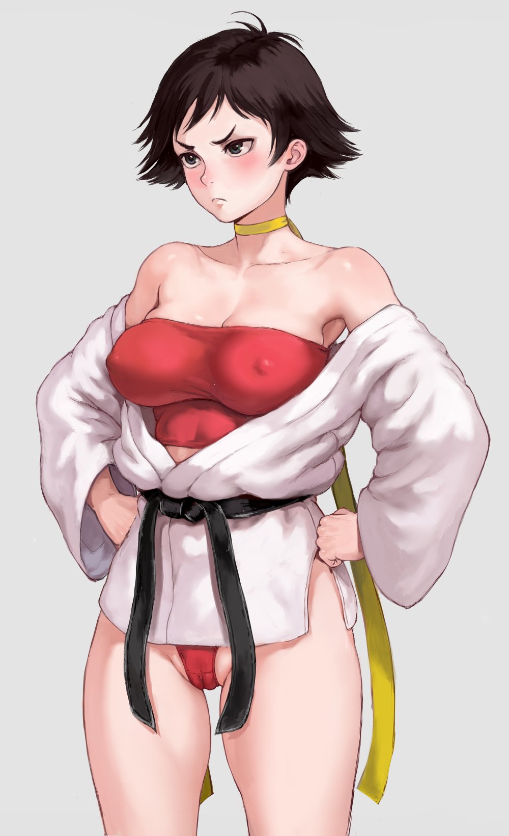 cameltoe, capcom, female, makoto (street fighter), mikanntter, street fighter