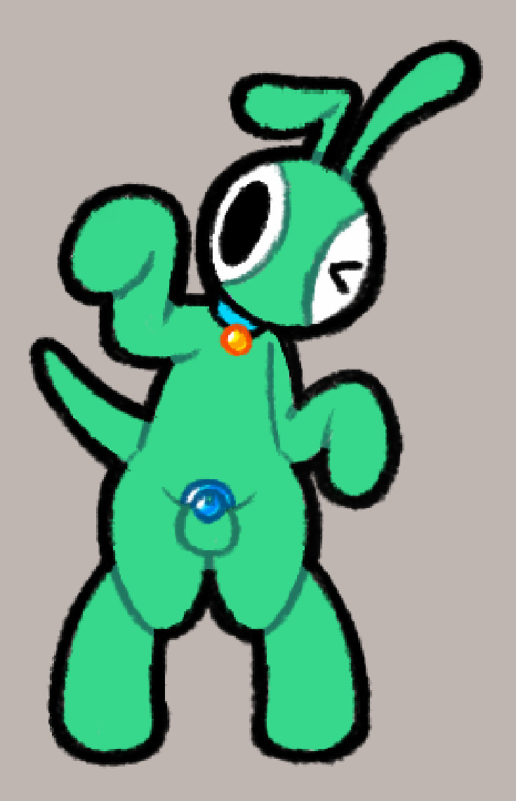 1boy 2025 antennae antennae_(anatomy) anthro anthro_only bug cock cock_cage collar collar_only gay green_body hhbrother male male_only manny_(hhbrother) no_humans non-human non-human_only nude nude_male oc penis penis_cage penis_in_cage tagme tail