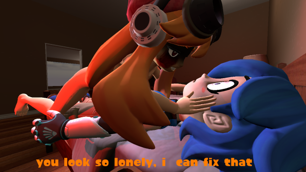 2girl 3d 3d_(artwork) bedroom blood_on_face female ghost_girl mangakahn meggy_spletzer self_upload smg4 tari_(smg4)