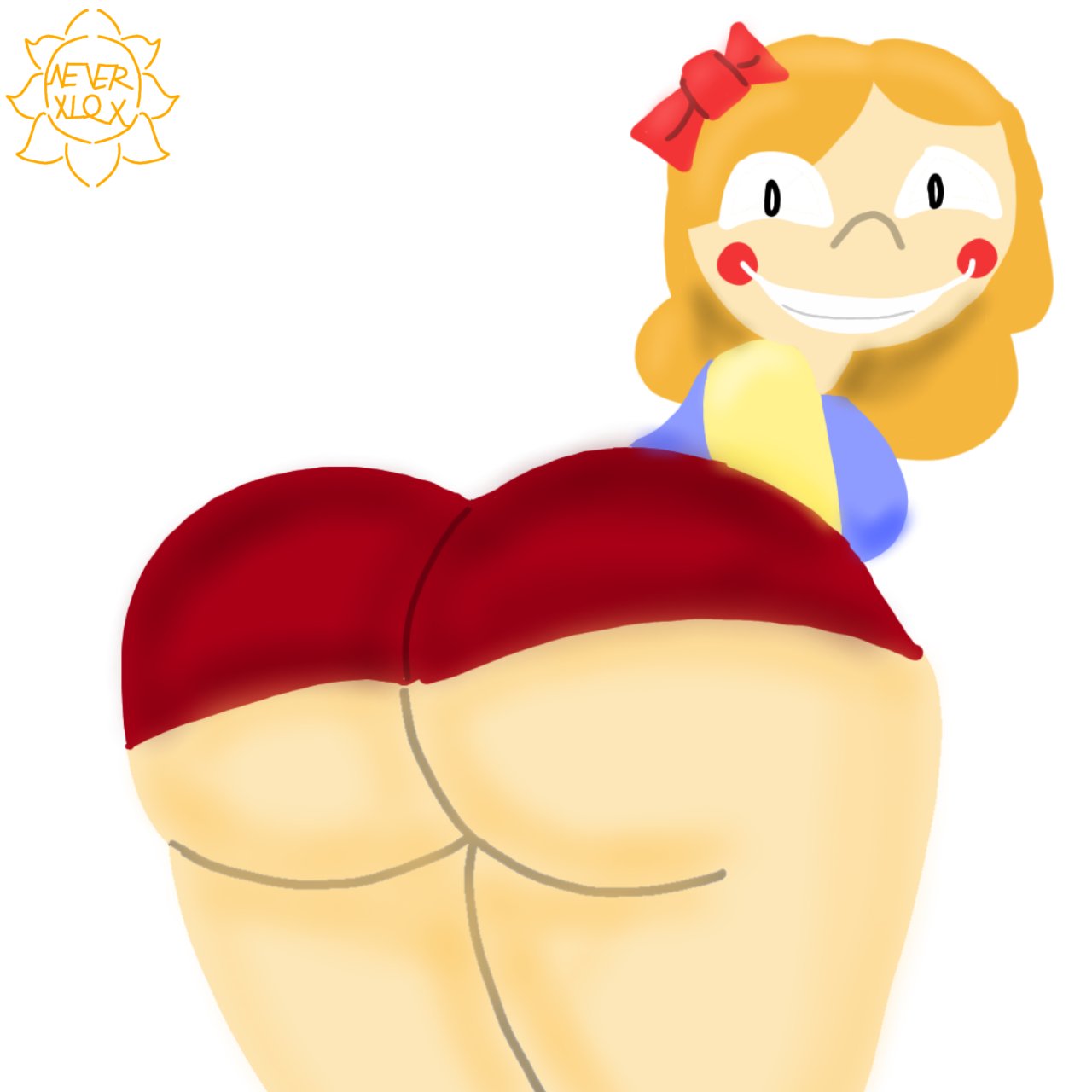 2025 2d 2d_(artwork) 2d_artwork artist_logo artist_name blonde_hair female light-skinned_female miss_delight poppy_playtime robot robot_girl robot_joints thick_ass thick_thighs xxxloxy_(artist)