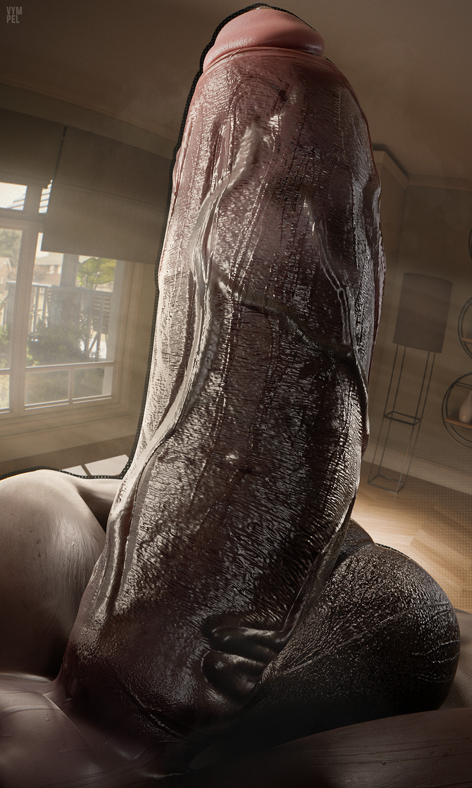 3:5 3d 3d_(artwork) balls big_balls big_penis bodily_fluids dark-skinned_futa dark-skinned_futanari dark_skin digital_media_(artwork) erection first_person_view futanari genesis_(doggod.va) genital_fluids genitals glans glistening glistening_balls glistening_genitalia glistening_glans glistening_penis gynomorph hi_res huge_balls huge_cock hyena hyper hyper_balls hyper_genitalia hyper_penis intersex mammal nude penis precum solo thick_thighs vein veiny_penis vympel