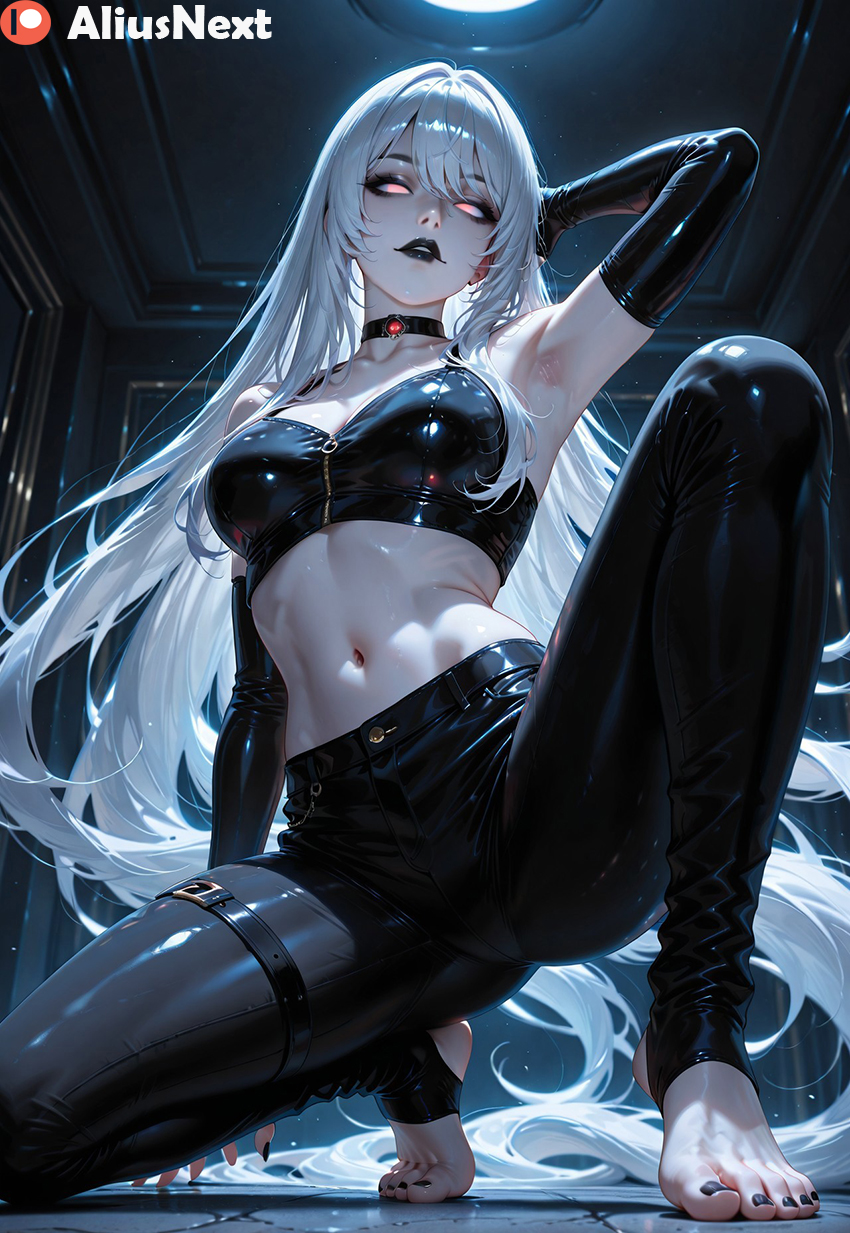 1girls, ai generated, aliusnext, ass, big ass, big breasts, black lipstick, black nails, black swan (marvel), breasts, feet, female, female only, foot fetish, goth, goth girl, gothic, hi res, high quality, high resolution, highres, light skin, light-skinned female, lingerie, lipstick, long hair, marvel, marvel cinematic universe, marvel comics, mature, mature female, nail polish, pale skin, pale-skinned female, patreon, squatting, stirrup legwear, sweat, sweatdrop, sweating, sweaty, sweaty body, sweaty breasts, thick, thick ass, thick hips, thick legs, thick lips, thick thighs, toes, white hair
