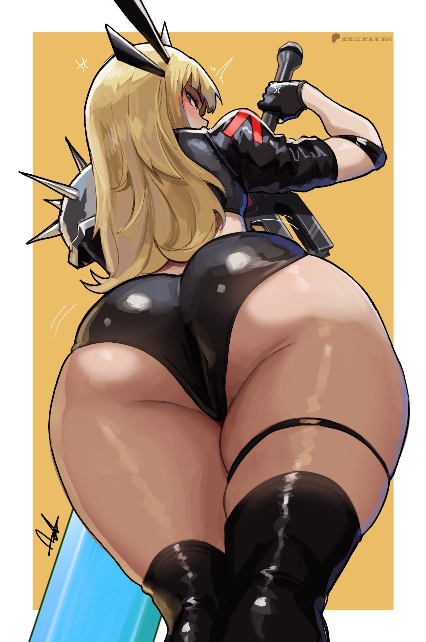 1girls aelion_draws ass female female_focus female_only large_ass light-skinned_female light_skin looking_at_viewer magik_(illyana_rasputin) magik_(marvel_rivals) marvel marvel_rivals solo thick_ass thick_thighs thighs wide_hips