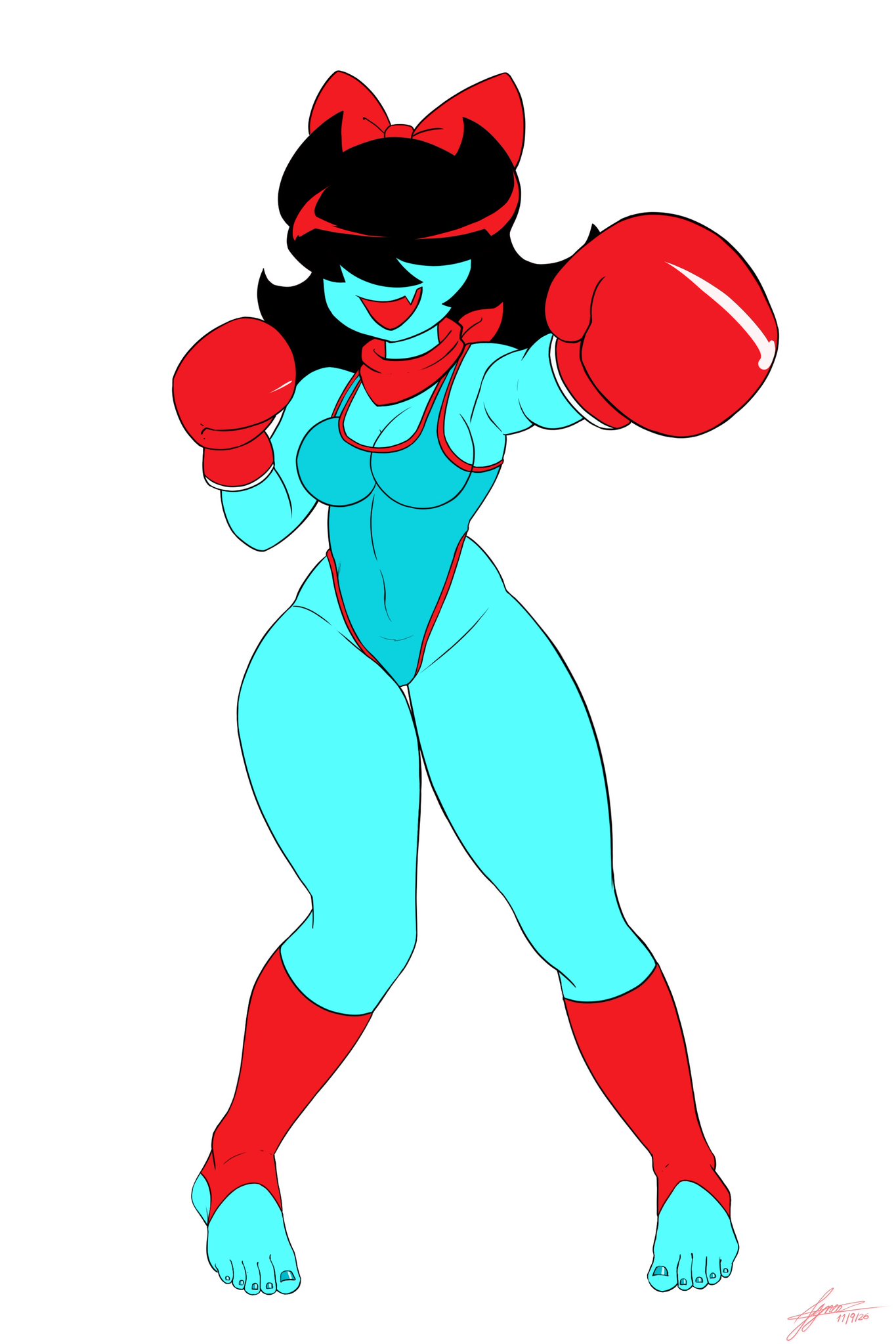 Aqua (Deltarune) Rule 34 Image