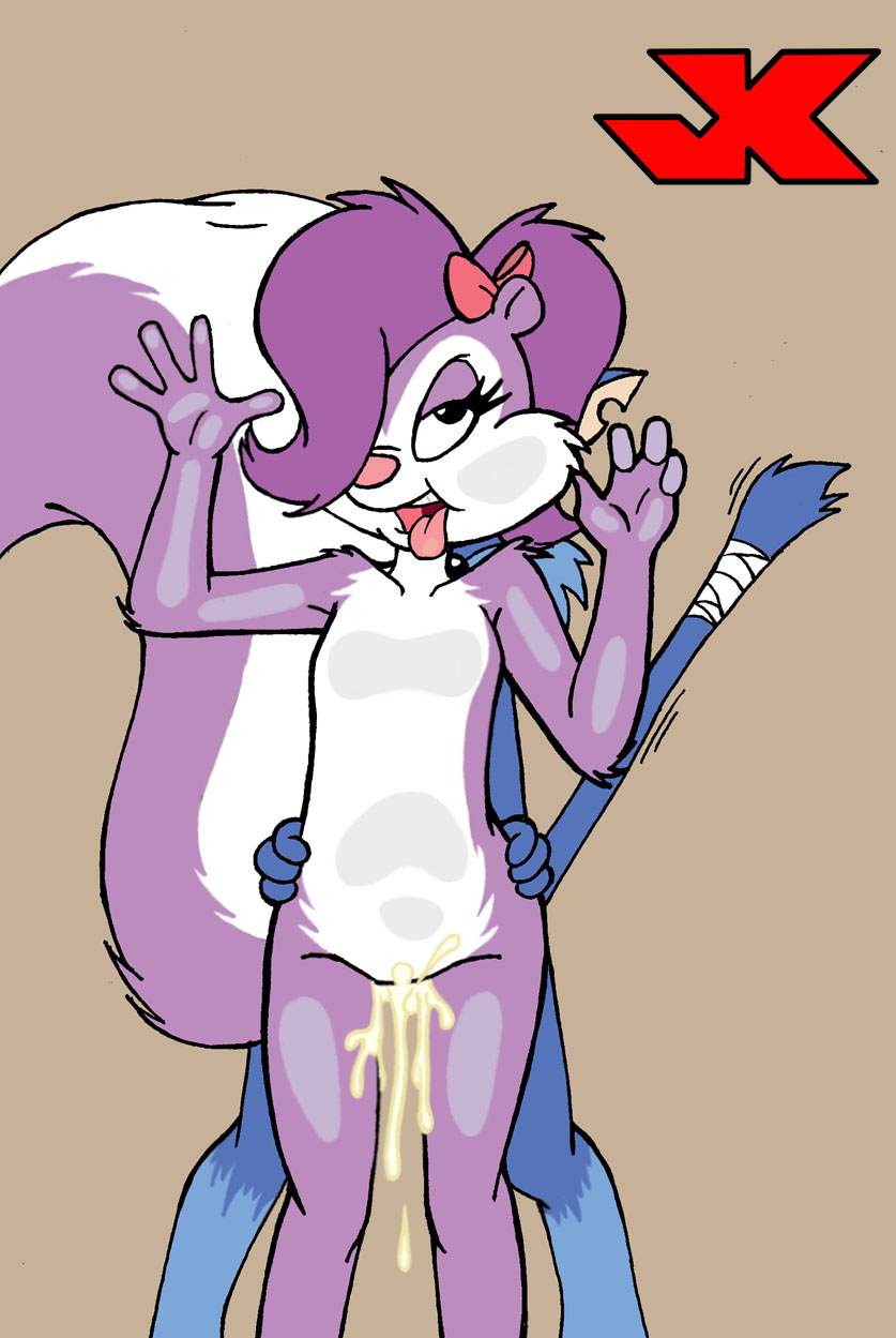 anthro cum fifi_la_fume furrball jk skunk tiny_toon_adventures tiny_toons warner_brothers