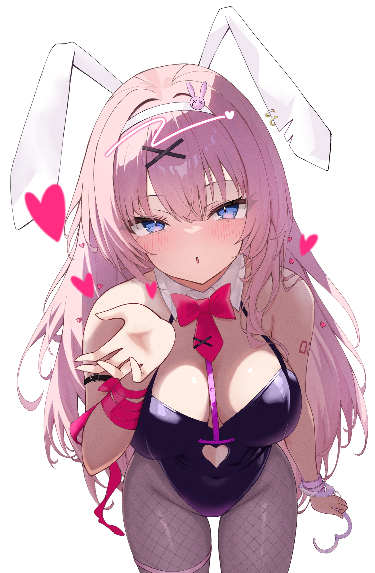1girls, 2d, bunnysuit, eikawa suru, female, megurine luka, pink hair, tagme, vocaloid