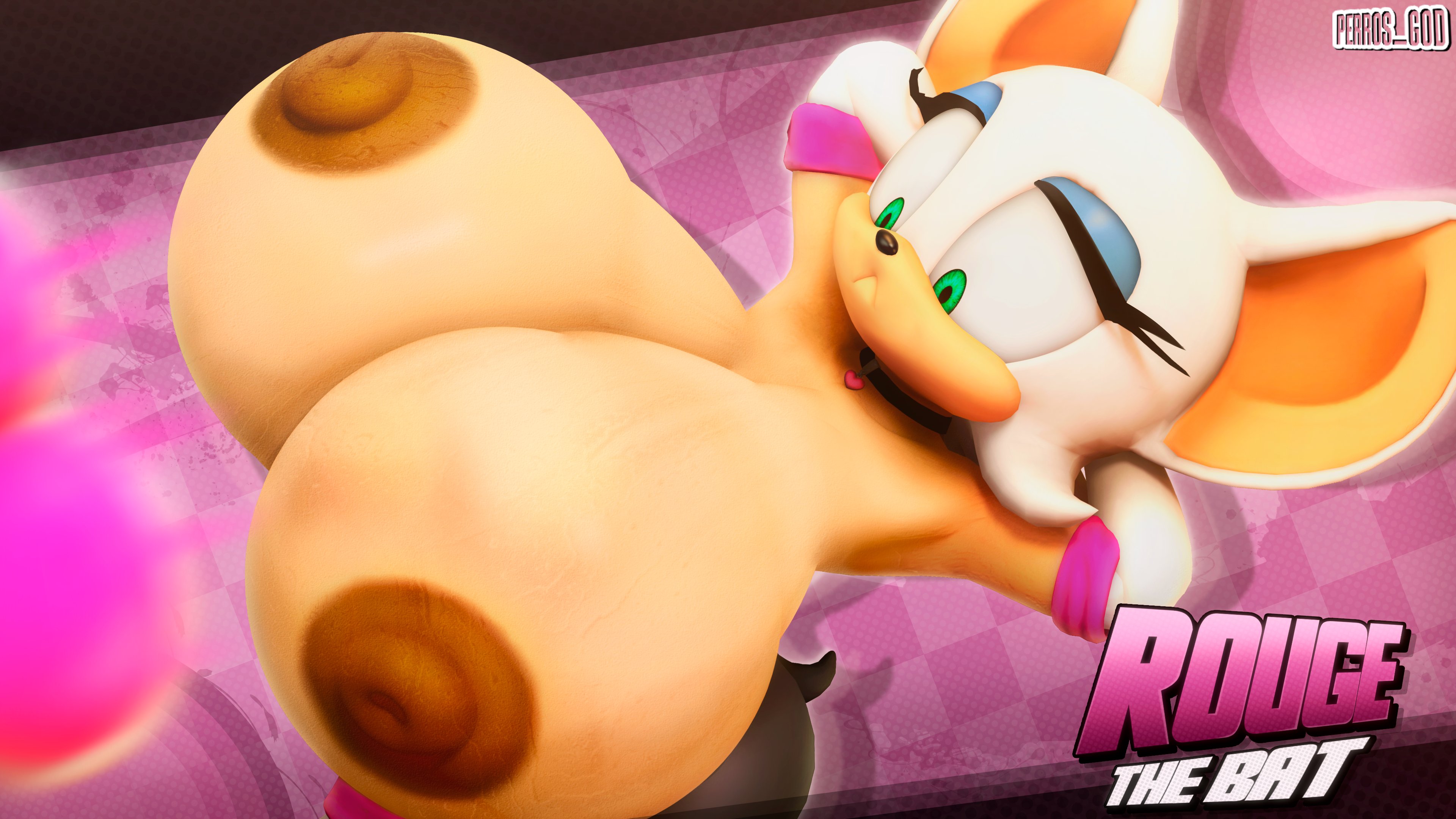 1girls, 3d, 3d (artwork), 3d model, 3d render, bat, big breasts, big nipples, breasts, cindablimp, exposed breasts, exposed nipples, female, female only, huge breasts, mobian, mobian (species), mobian bat, nipples, nottanj, perros god, rouge the bat, rouge the bat (nottanj), sega, shocked, shocked expression, solo, solo female, sonic (series), sonic adventure 2, sonic the hedgehog (series)