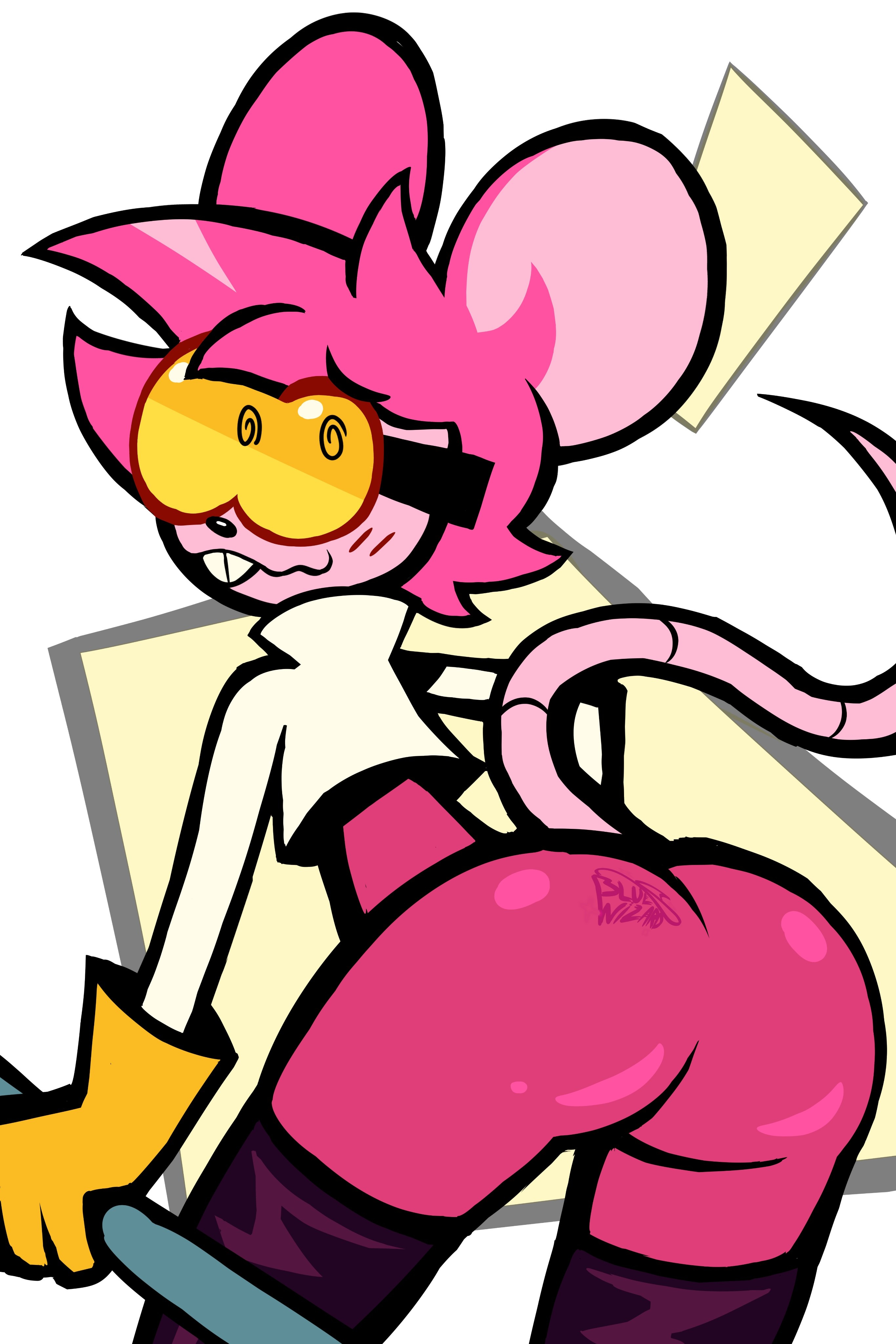 2d, anthro, ass, bluwizard, bubble ass, bubble butt, female, goommymuffin, muffin (goommymuffin), murid, rodent, solo, tagme, thick ass, twitter username