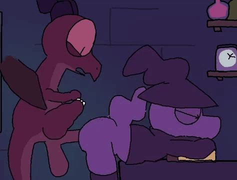 anal, animated, balls, big balls, cum, cum from ass, cum inside, cum string, dragon, flying, flying sex, gay, long penis, male, penis, sex, small but hung, tagme, watermelon (artist), wings, wizard, wizard hat